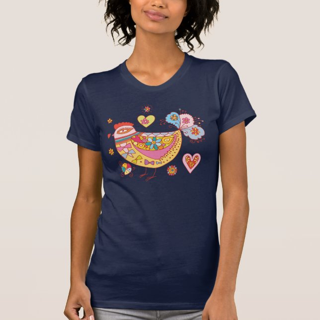 T-shirt Folk Bird (Devant)