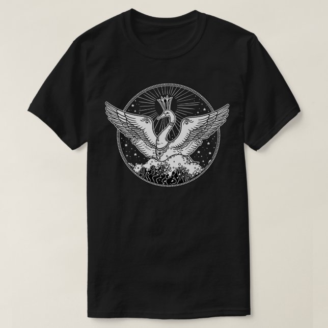 T-shirt folklore russe Fairy Swan Queen Art Design (Design devant)