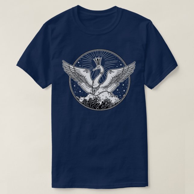 T-shirt folklore russe Fairy Swan Queen Art Design (Design devant)