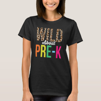 T-shirt Folle de la maternelle Léopard Rentrée scolaire En
