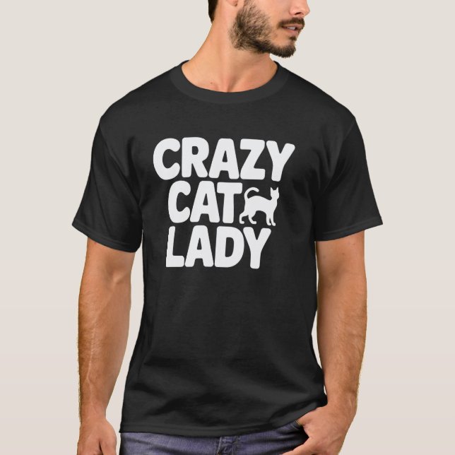 T-shirt Folle des chats (Devant)