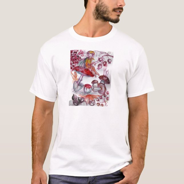 T-shirt FOLLET MAGIQUE DE CHAMPIGNONS Imaginaire Floral Ro (Devant)