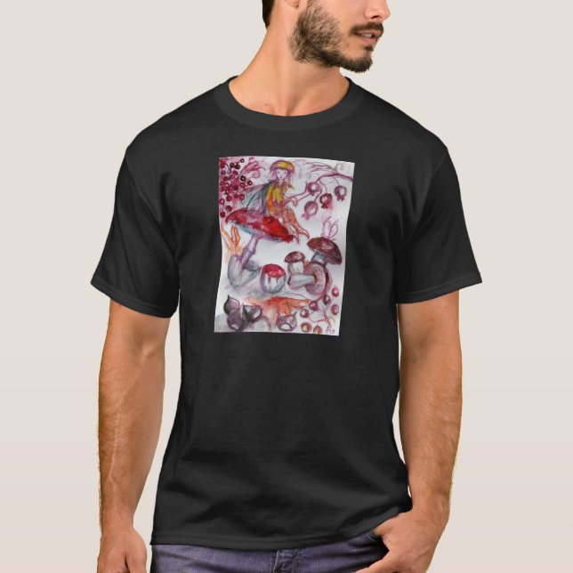 T-shirt FOLLET MAGIQUE DE CHAMPIGNONS Imaginaire Floral Ro (Devant)