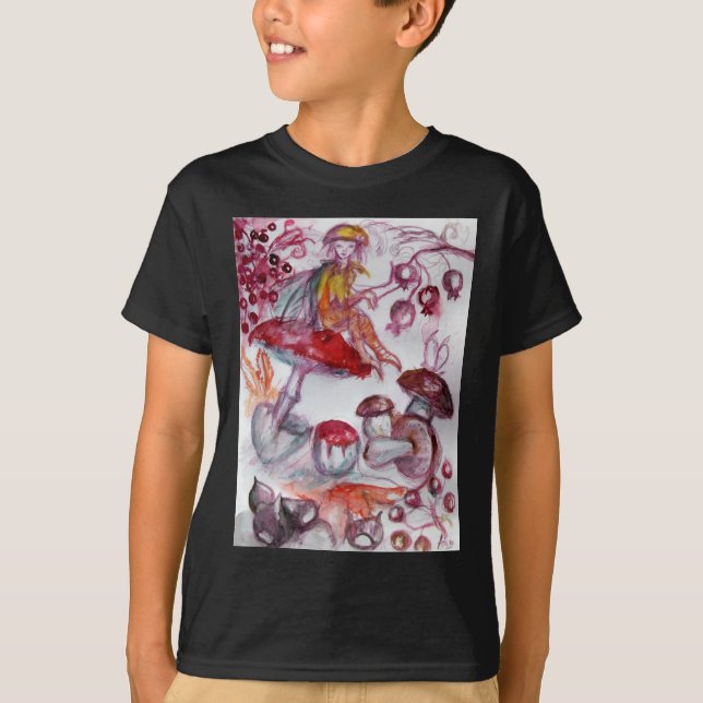 T-shirt FOLLET MAGIQUE DE CHAMPIGNONS Imaginaire Floral Ro (Devant)