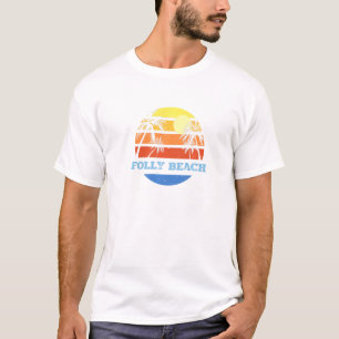 T-shirt Folly Beach South Carolina Sc Beach Charleston