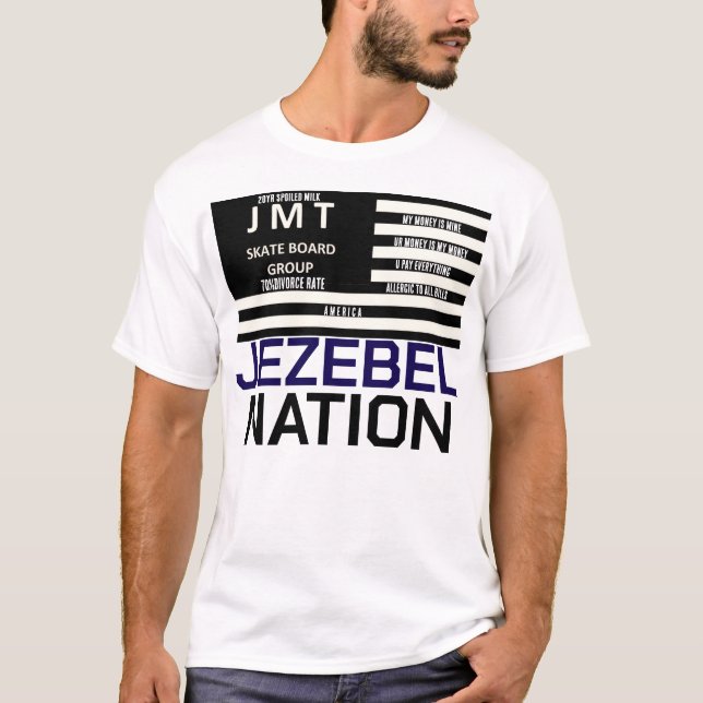 T-Shirt foncé basique JEZEBEL NATION (Devant)