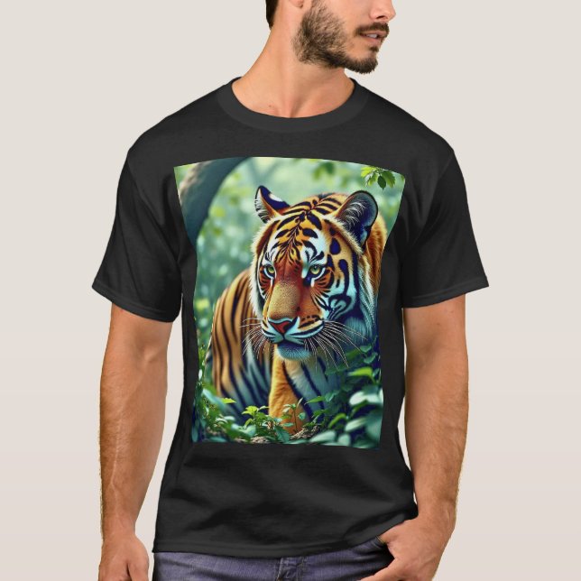 T-shirt foncé basique pour homme (Devant)