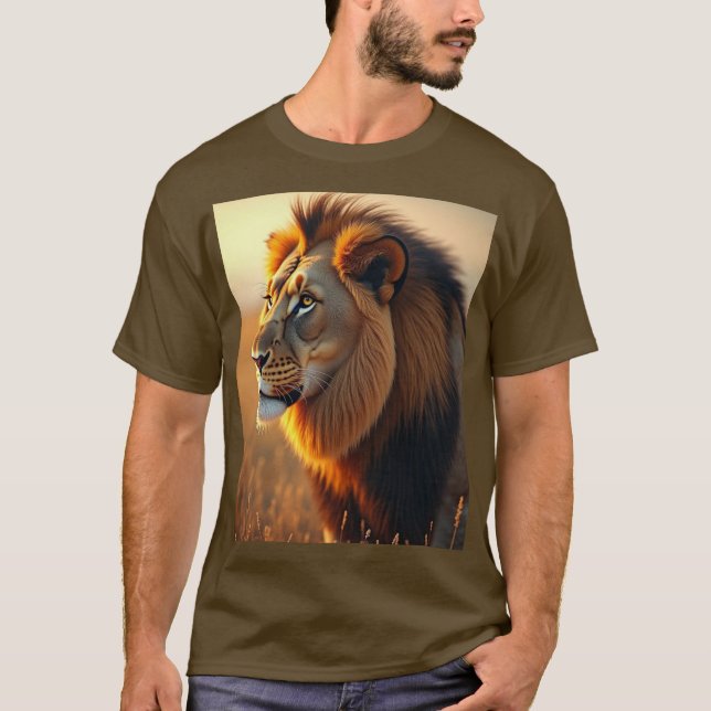 T-shirt foncé basique pour hommes (Devant)
