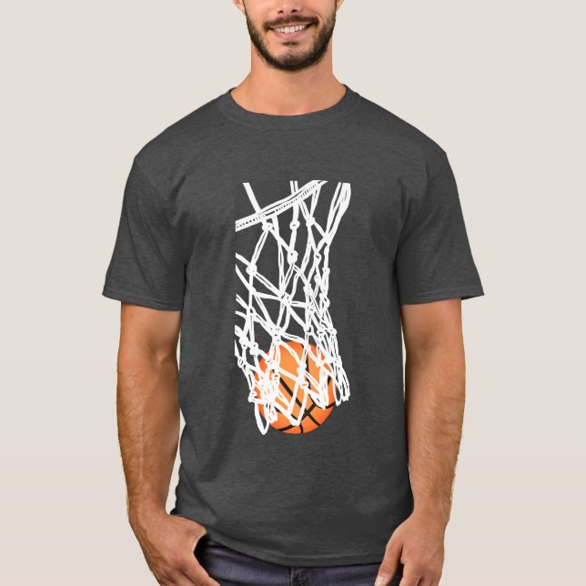 T-shirt foncé basique pour hommes (Devant)