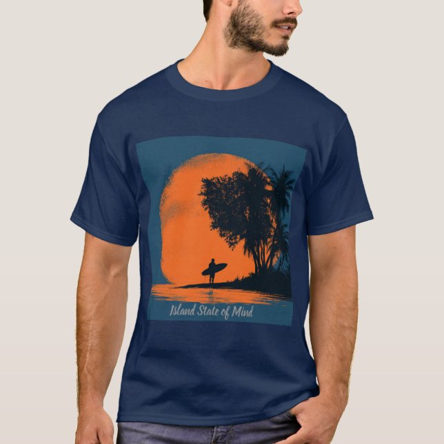 T-Shirt foncé basique pour hommes  (Devant)