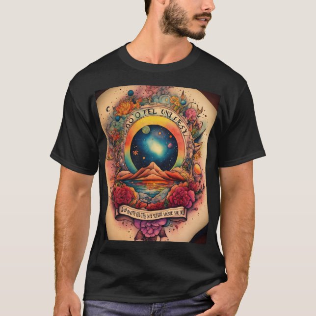 T-shirt foncé basique pour hommes (Devant)