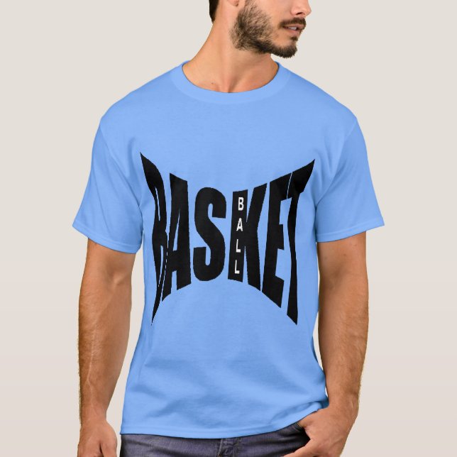 T-shirt foncé bleu caroline  BASKET BALL (Devant)