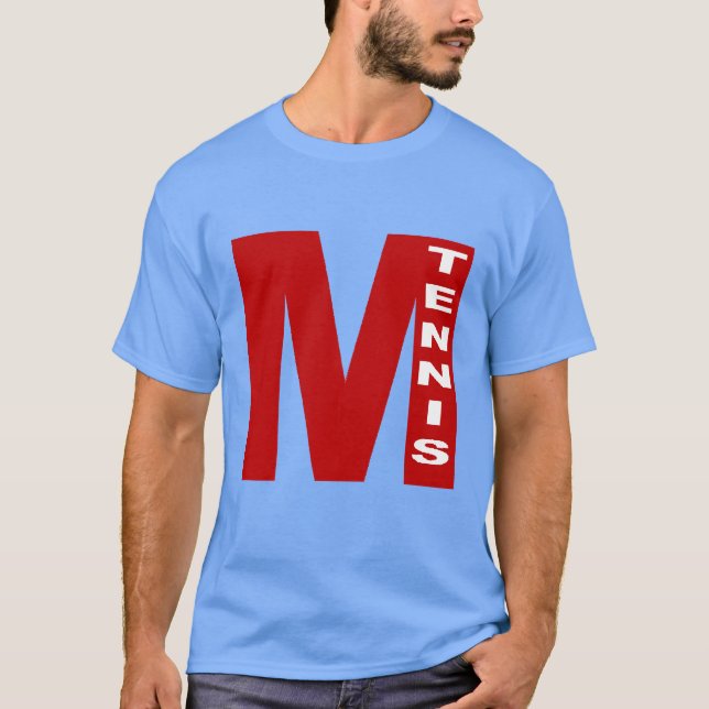 T-shirt foncé  bleu caroline  MILANO  TENNIS (Devant)
