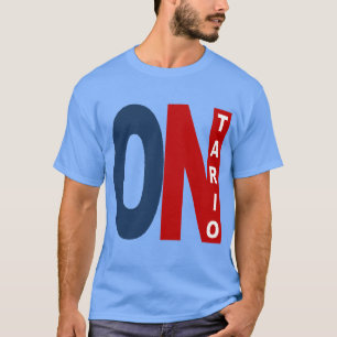 T-shirt foncé bleu caroline pour Hommes  ONTARIO