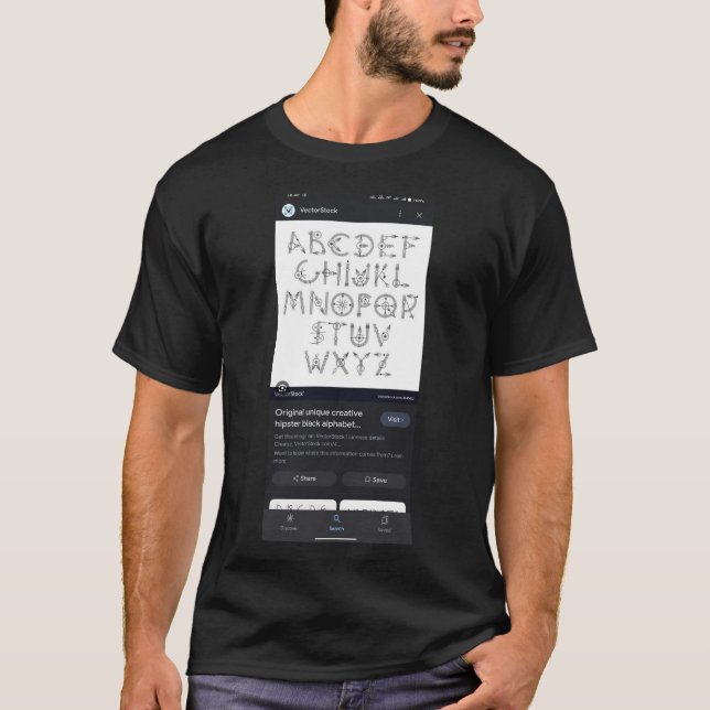 T-shirt foncé de base (Devant)