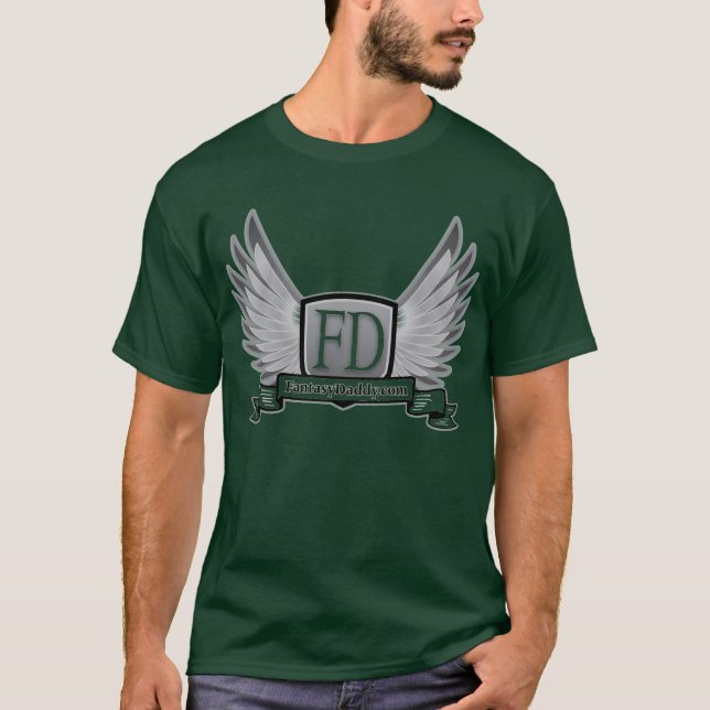 T-shirt foncé de base de FantasyDaddy.com (Devant)