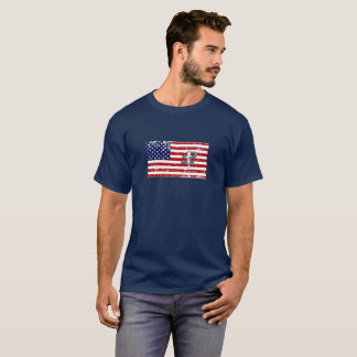 T-Shirt foncé de base pour lancer de fer à cheval 