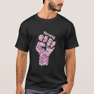 T-shirt foncé de base, simple séjour design fort