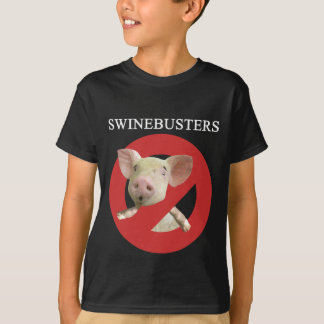 T-shirt foncé de la jeunesse de Swinebusters