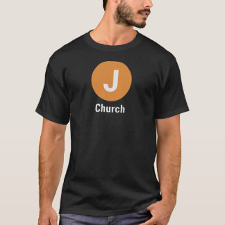 T-shirt foncé de l'église J