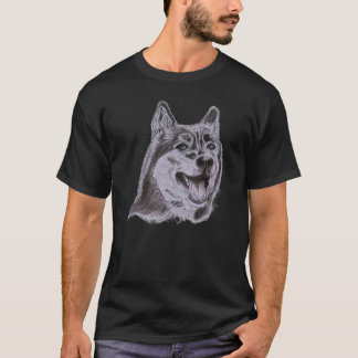 T-shirt foncé de loup