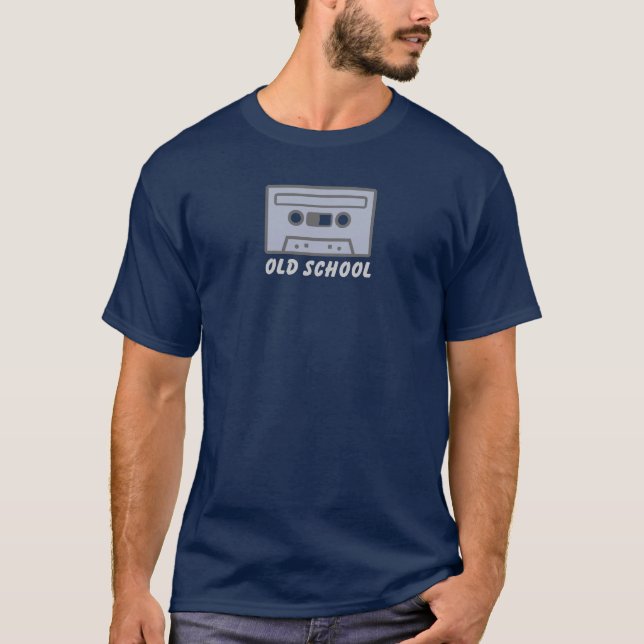 T-shirt (foncé) de vieille école (Devant)