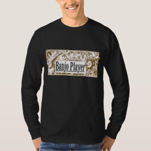 T-shirt foncé du slleve des hommes de joueur de