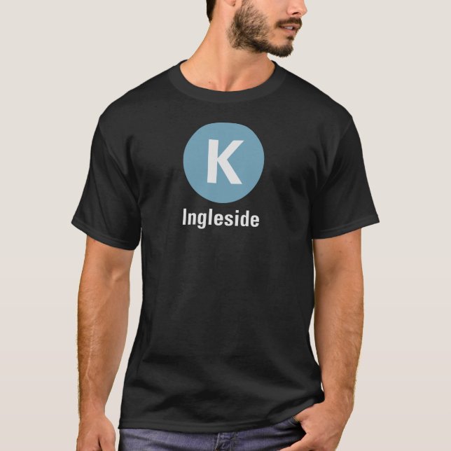 T-shirt foncé K Ingleside (Devant)