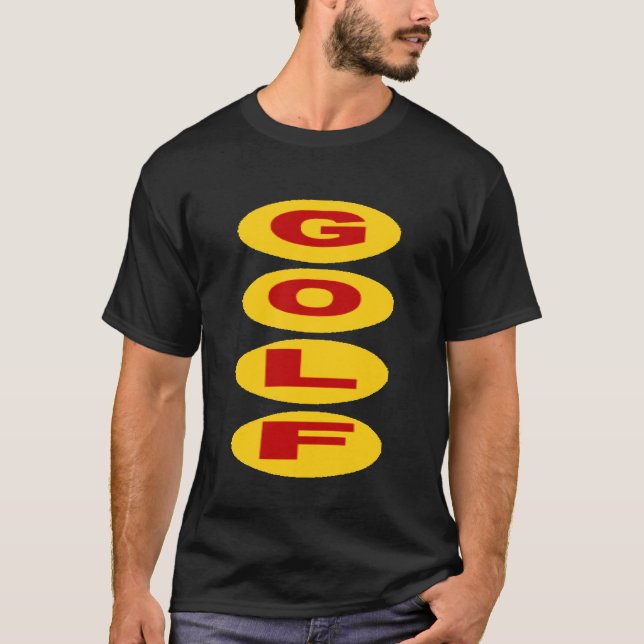 T-shirt foncé noir  GOLF (Devant)