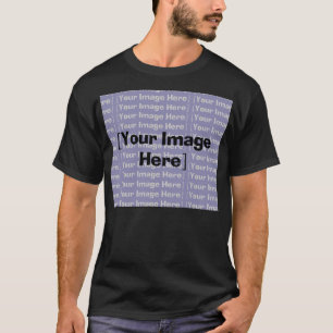 T-shirt foncé personnalisable horizontal