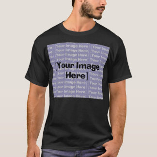 T-shirt foncé personnalisable horizontal