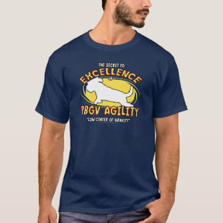 T-shirt foncé secret de l'agilité PBGV