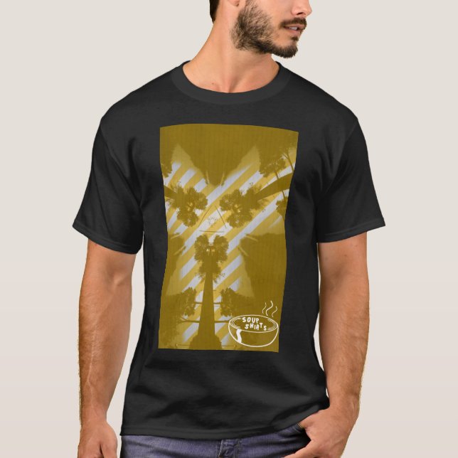 T-Shirt foncé Tri Trees (Jaune) (Devant)