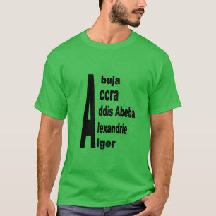 T-shirt foncé vert trèfle homme AFRIQUE TOURISME