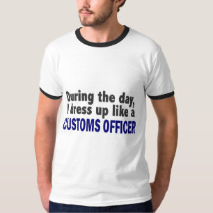 T-shirt Fonctionnaire de douanes au cours de la journée