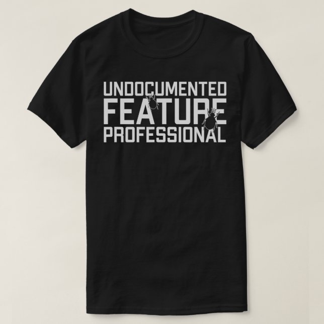 T-shirt Fonctionnalité non doented Professional Coder Soft (Design devant)