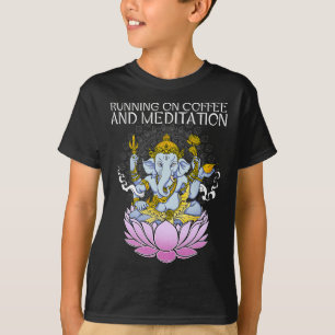 T-shirt Fonctionnant Au Café Et à La Méditation I Méditati