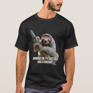 T-shirt Fonctionnant avec 1 Batterie et un Rêve Enthousias