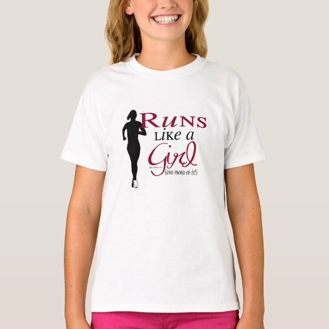 T-shirt Fonctionne comme une fille (Devant)