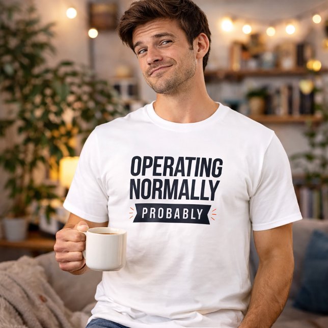 T-shirt "Fonctionne normalement, probablement amus (Créateur téléchargé)