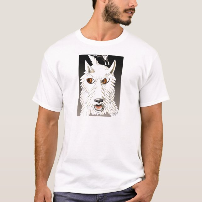 T-shirt Fonctionnement de Westie (Devant)