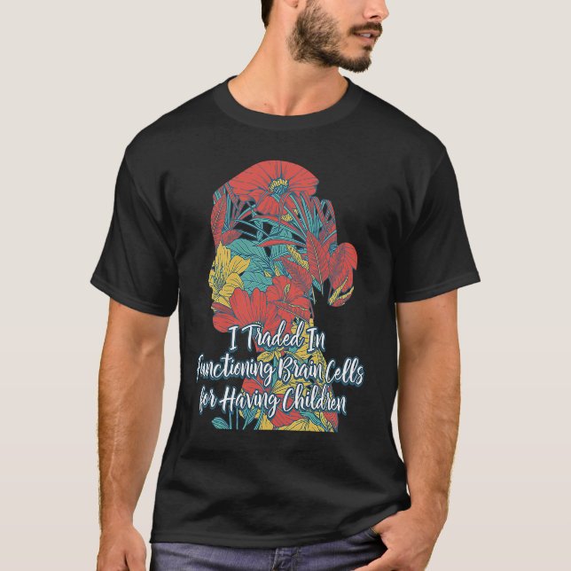 T-shirt Fonctionner Cellules Cerveau Maman Pun Mère Plaisa (Devant)