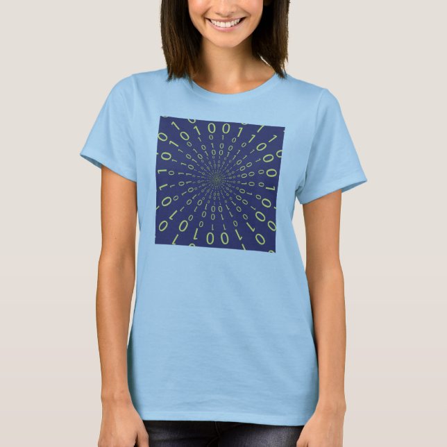 T-shirt Fond circulaire binaire (Devant)