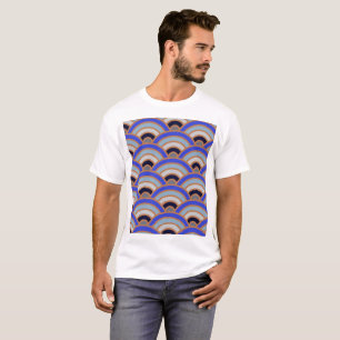 T-shirt Fond de demi-cercle abstrait