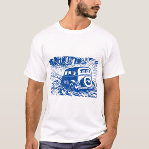 T-shirt Fond De La Rivière - Bleu Profond