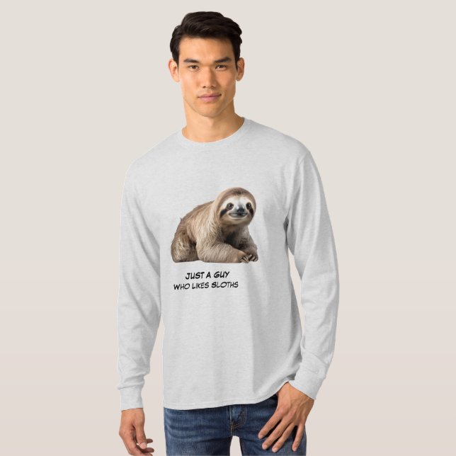 T-shirt Fond de paresseux mignon (Devant entier)
