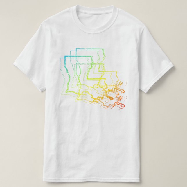T-shirt fond de refroidissement de la louisiane (Design devant)