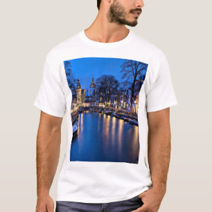 T-shirt Fond d'écran de nuit Amsterdam-67657