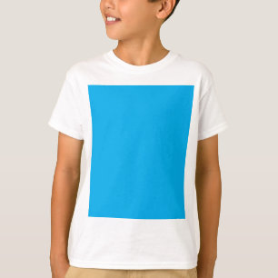 T-shirt Fond uni bleu cyan   Style minimaliste d'été