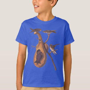 T-shirt Fondation d'une famille d'oiseau d'Audubon Martin